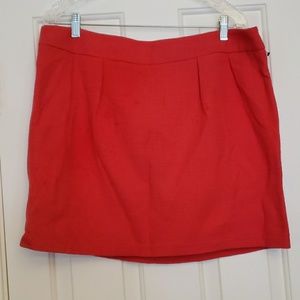 Never Worn! Vibrant Orange Mini Skirt Plus Size